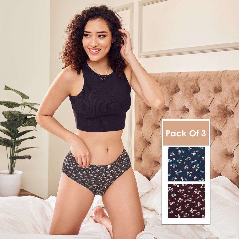 Dark Print Hipster · Pack of 3