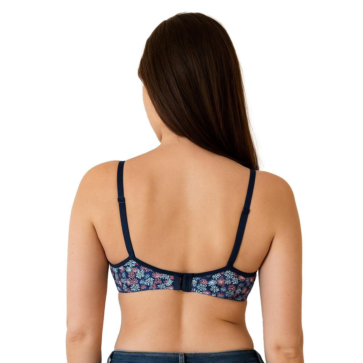 Dark Flower Print Bra, photo 2 of 10