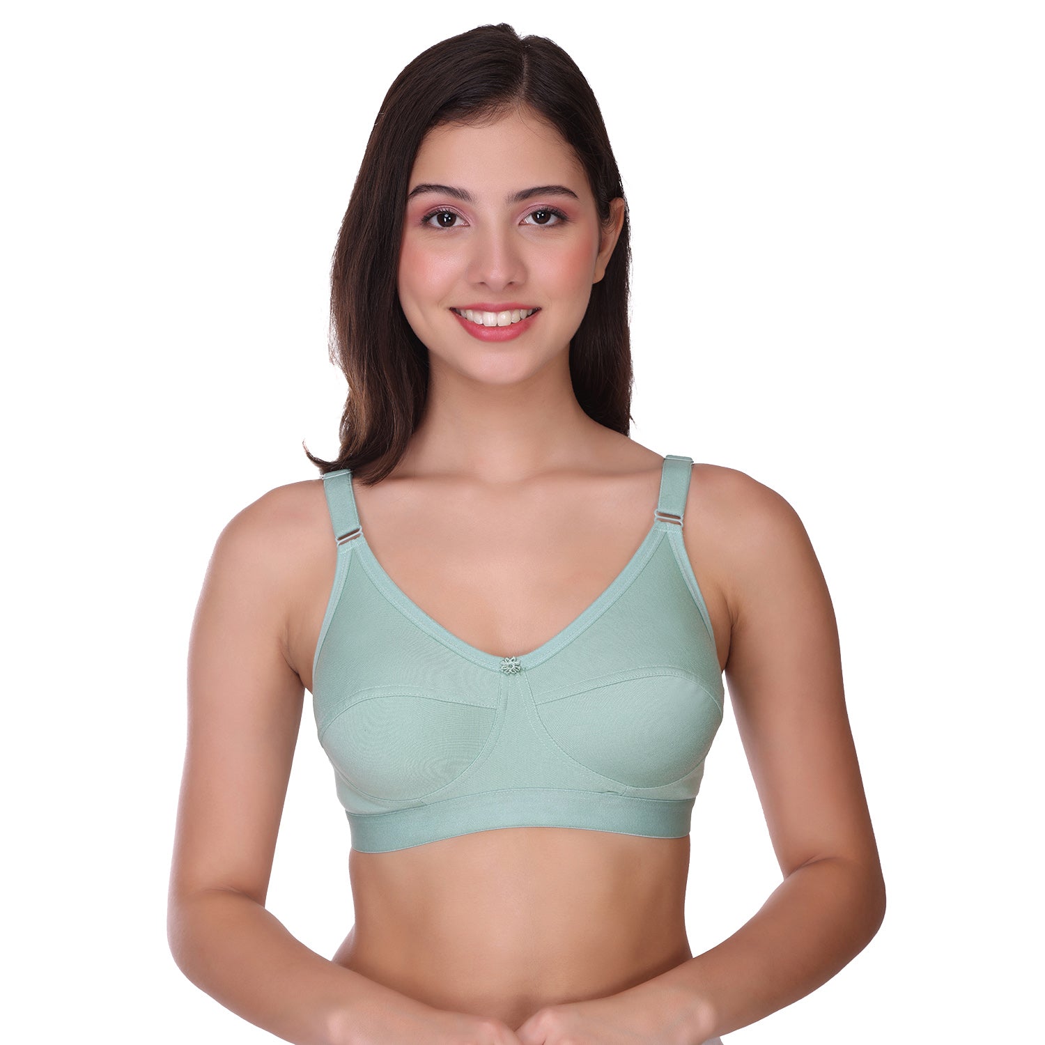 Pooja Ragenee Light Pad Cotton Regular bra for Women Light Green