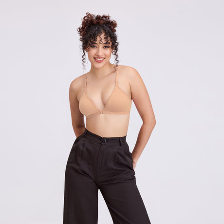 Women’s Front Open Non-Padded Bra | Easy Closure & Natural Fit BQ2184