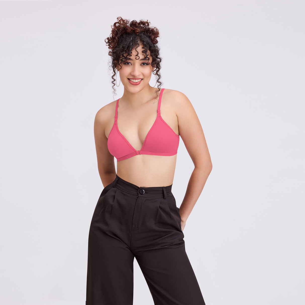 Women’s Front Open Non-Padded Bra | Easy Closure & Natural Fit BQ2184