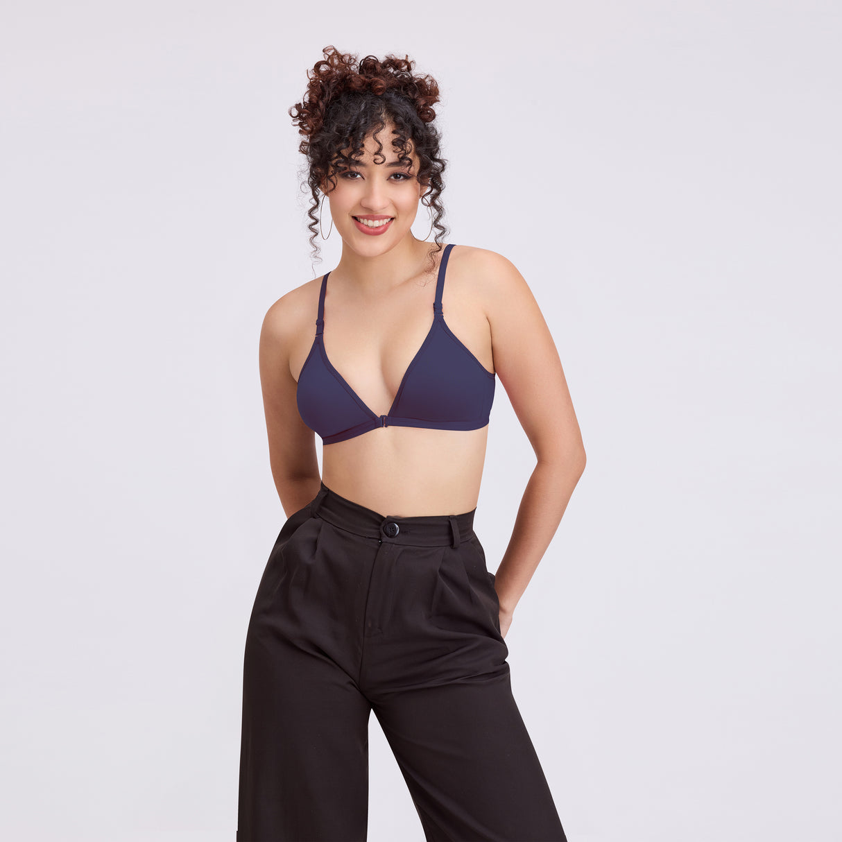 Women’s Front Open Non-Padded Bra | Easy Closure & Natural Fit BQ2184