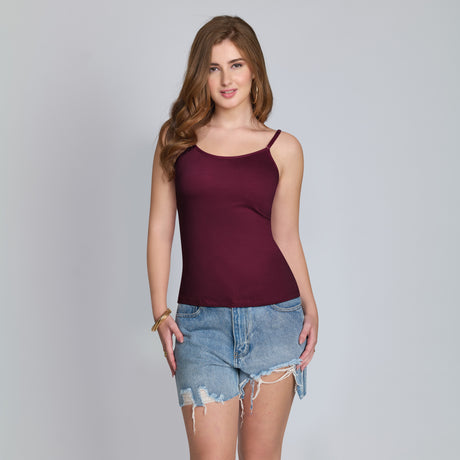 Women’s Adjustable Strap Camisole – Soft, Breathable & Comfortable CQ6001