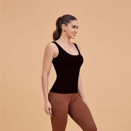 Women’s Non-Padded Camisole – Soft Cotton, Comfortable Daily Wear Slip CQ6002