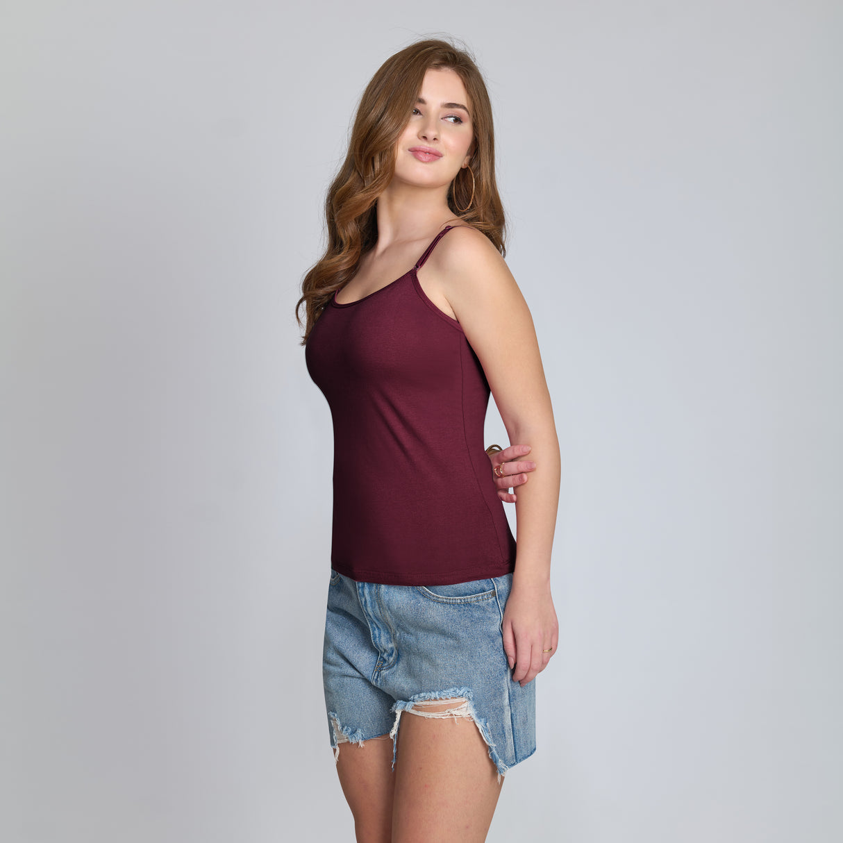 Women’s Adjustable Strap Camisole – Soft, Breathable & Comfortable CQ6001