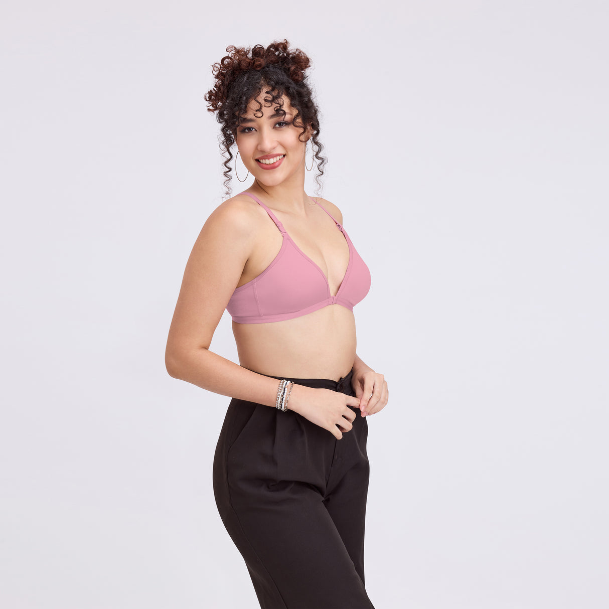 Women’s Front Open Non-Padded Bra | Easy Closure & Natural Fit BQ2184