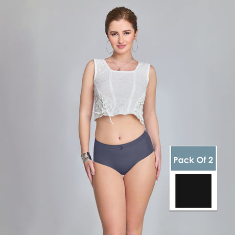 Plain Seamless Panty for Women – Soft,Stretchable & Invisible Comfort Innerwear PQ5033-2pc