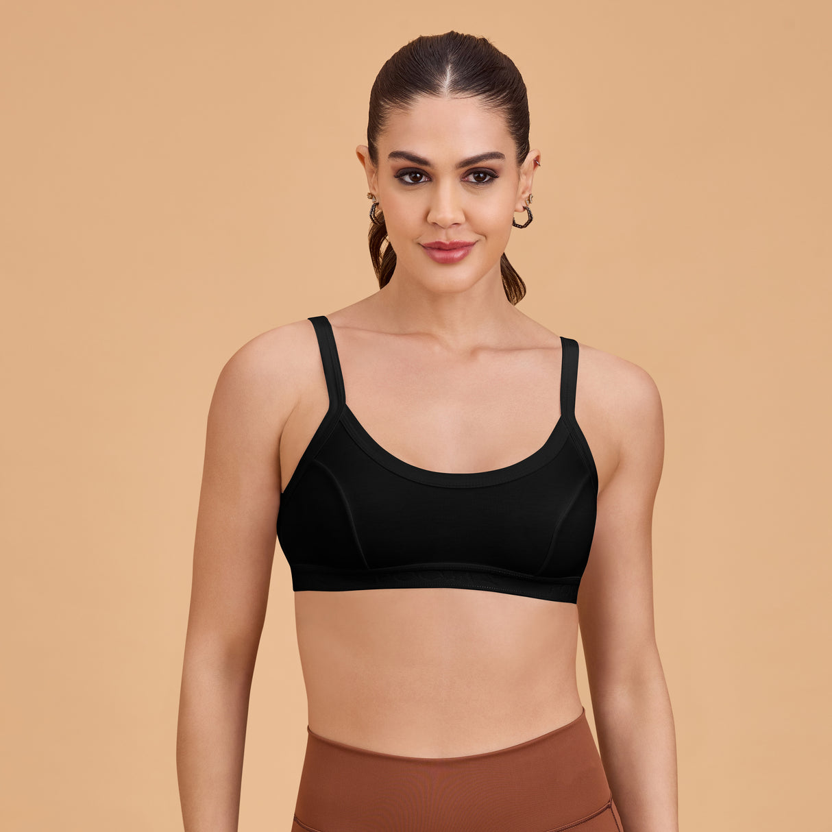 Women’s Non-Padded Seam Sports Bra|Soft Stretch Fit SQ1008_BL
