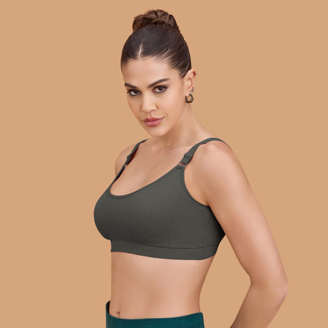 Seamless Breathable,Supportive,and Wire-Free Full Coverage Easy to Slip on Sports SQ1033