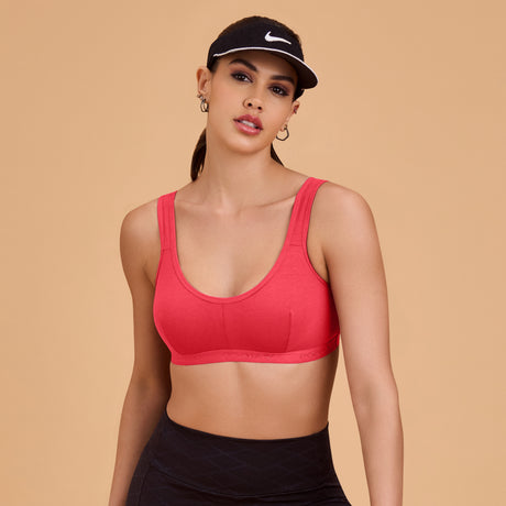 Non-Padded Sports Bra for Women | Wire-Free, Stretchable & Comfortable Fit SQ1011