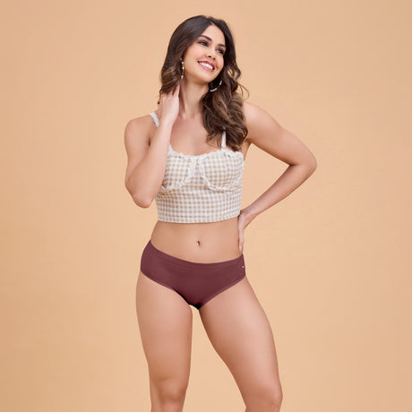 Women’s Plain Hipster Panty –Soft Cotton,Comfort & Everyday Fit PQ5042