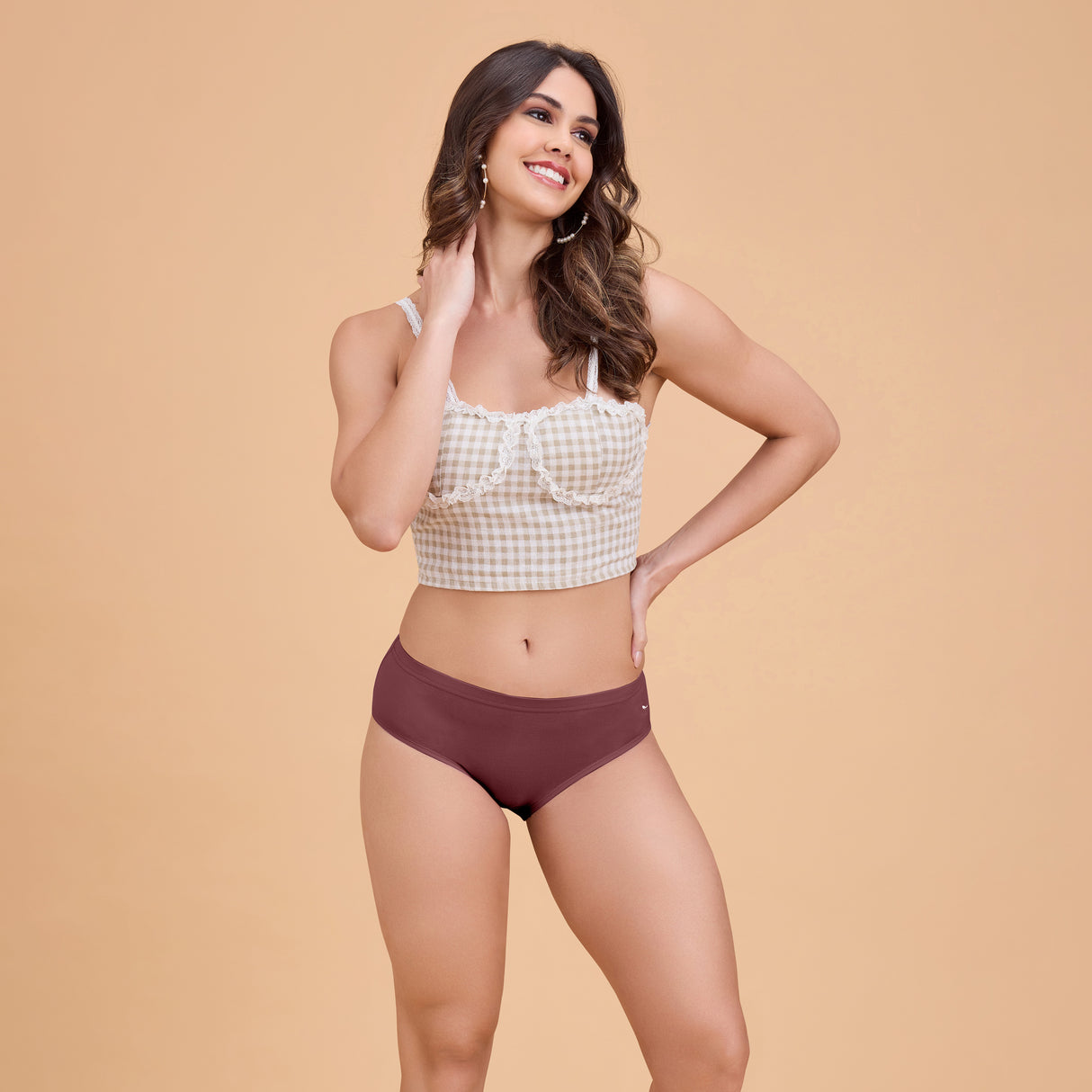 Women’s Plain Hipster Panty–Soft Cotton,Comfort & Everyday Fit PQ5042-2PC