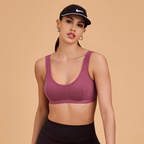Non-Padded Sports Bra for Women | Wire-Free, Stretchable & Comfortable Fit SQ1011