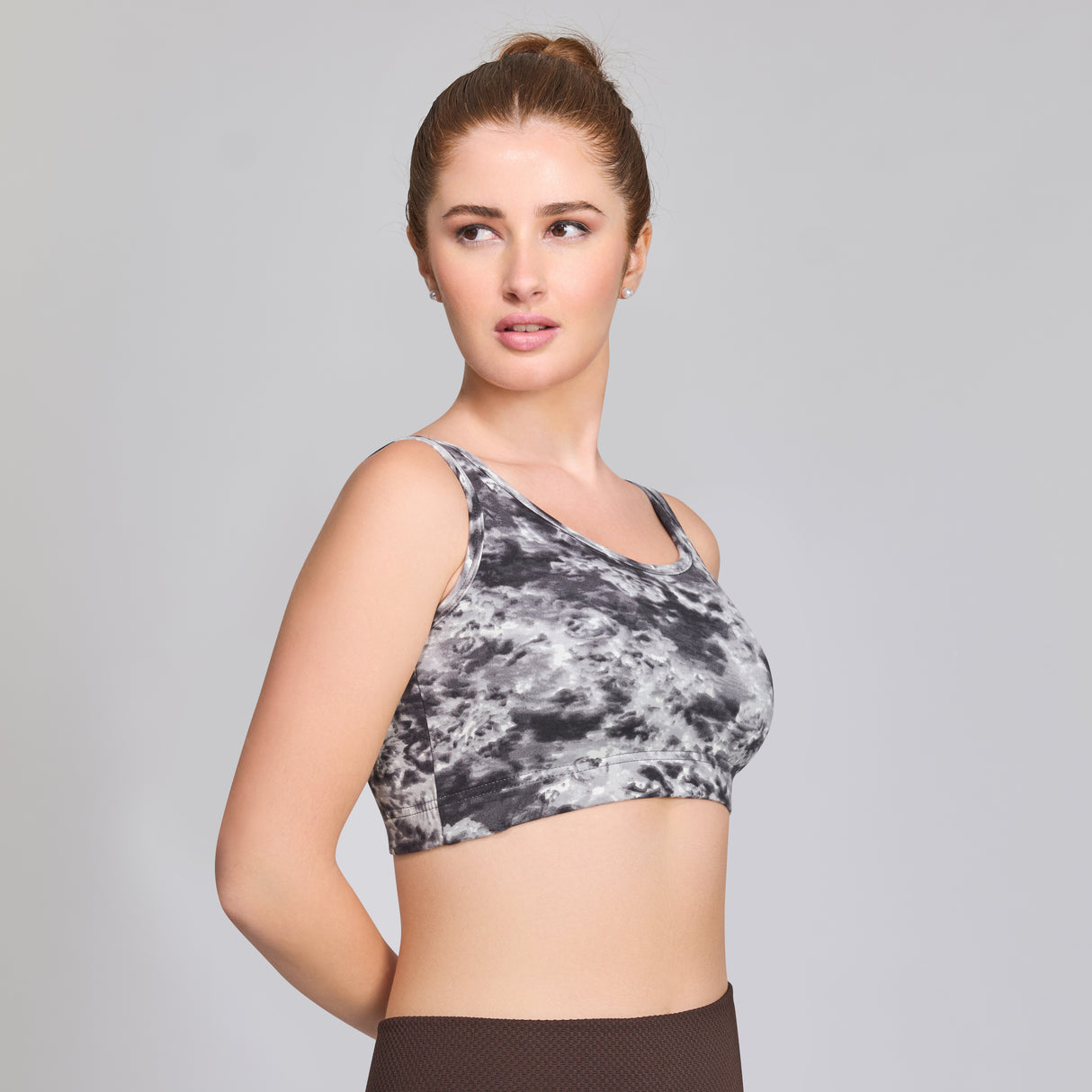 Trendy Printed Sports Bra|Breathable,Stretchable Activewear for Women SQ1038