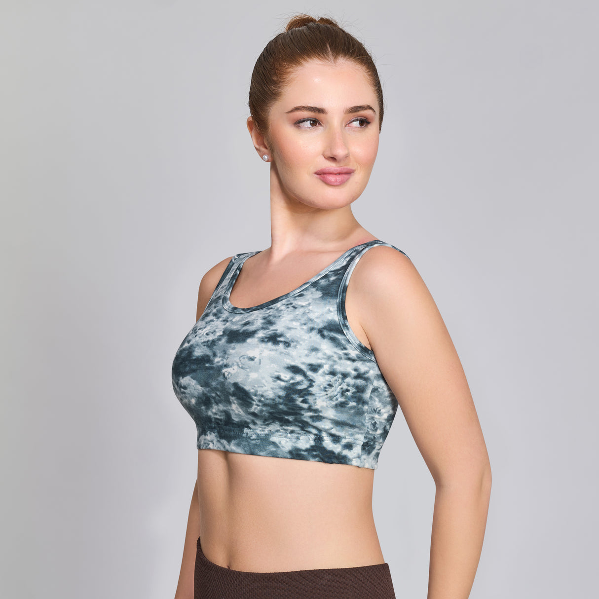 Trendy Printed Sports Bra|Breathable,Stretchable Activewear for Women SQ1038
