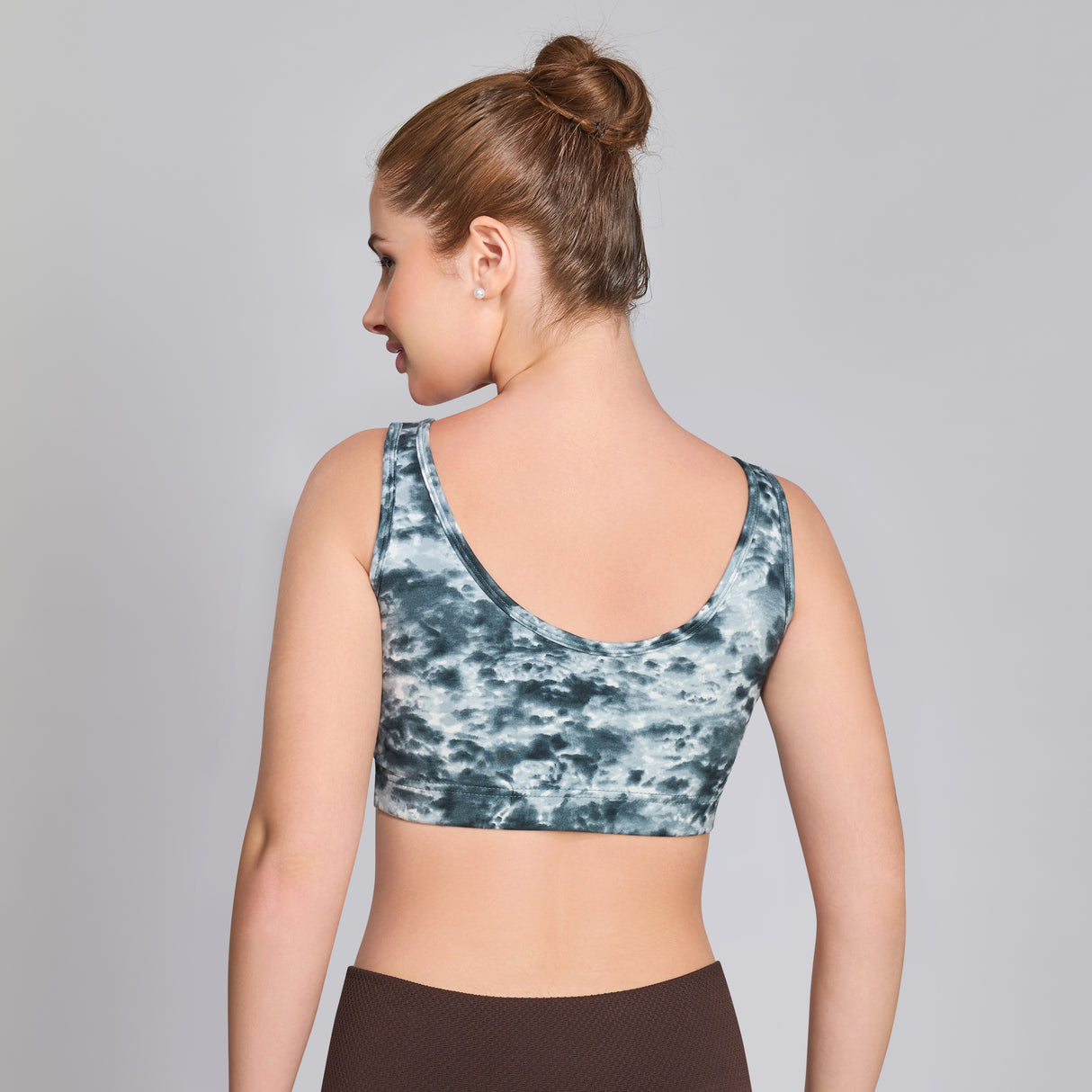 Trendy Printed Sports Bra|Breathable,Stretchable Activewear for Women SQ1038