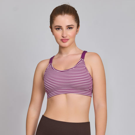 Stylish Printed Sports Bra–Breathable, Stretchable & Perfect for Everyday Comfort SQ1045