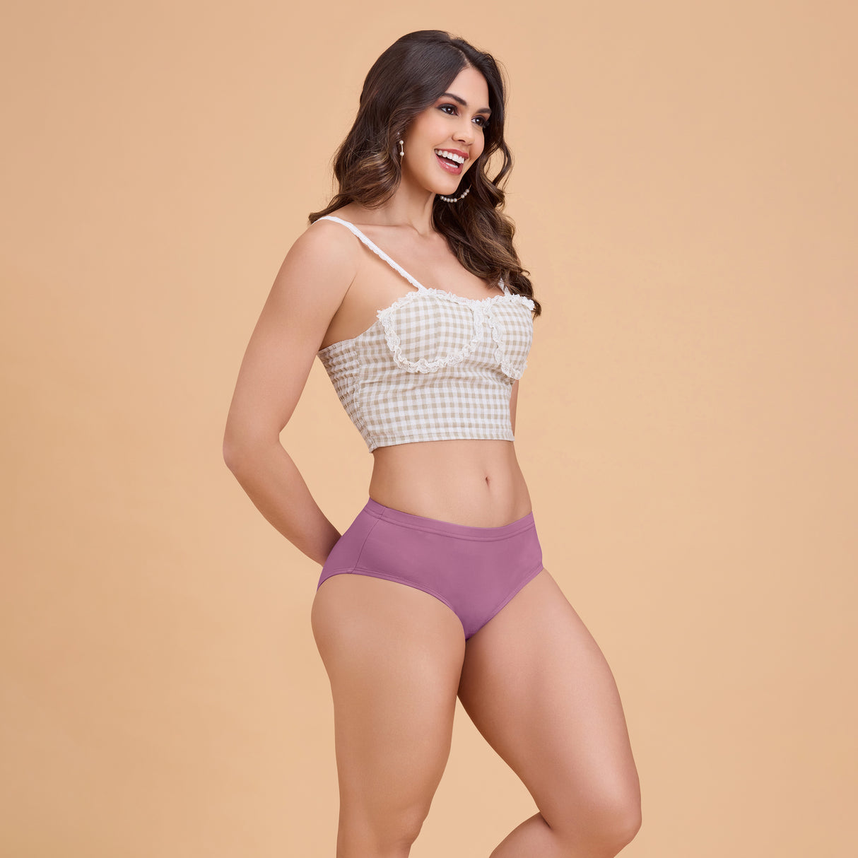 Women’s Plain Hipster Panty –Soft Cotton, Comfort & Everyday Fit PQ5042-3PC