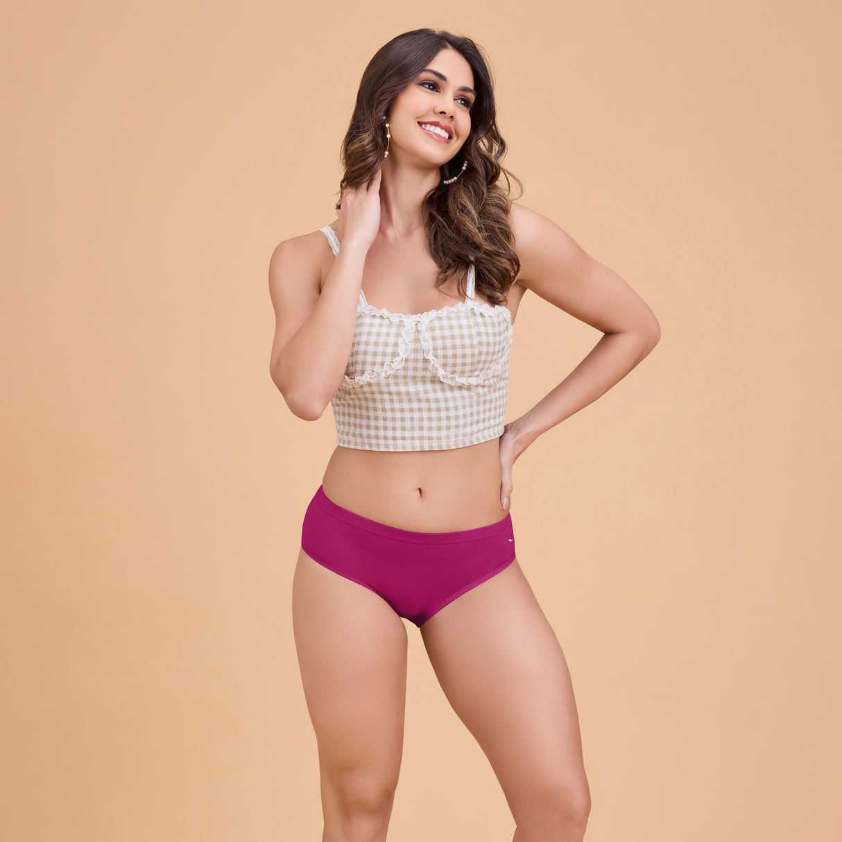 Women’s Plain Hipster Panty–Soft Cotton,Comfort & Everyday Fit PQ5042-2PC