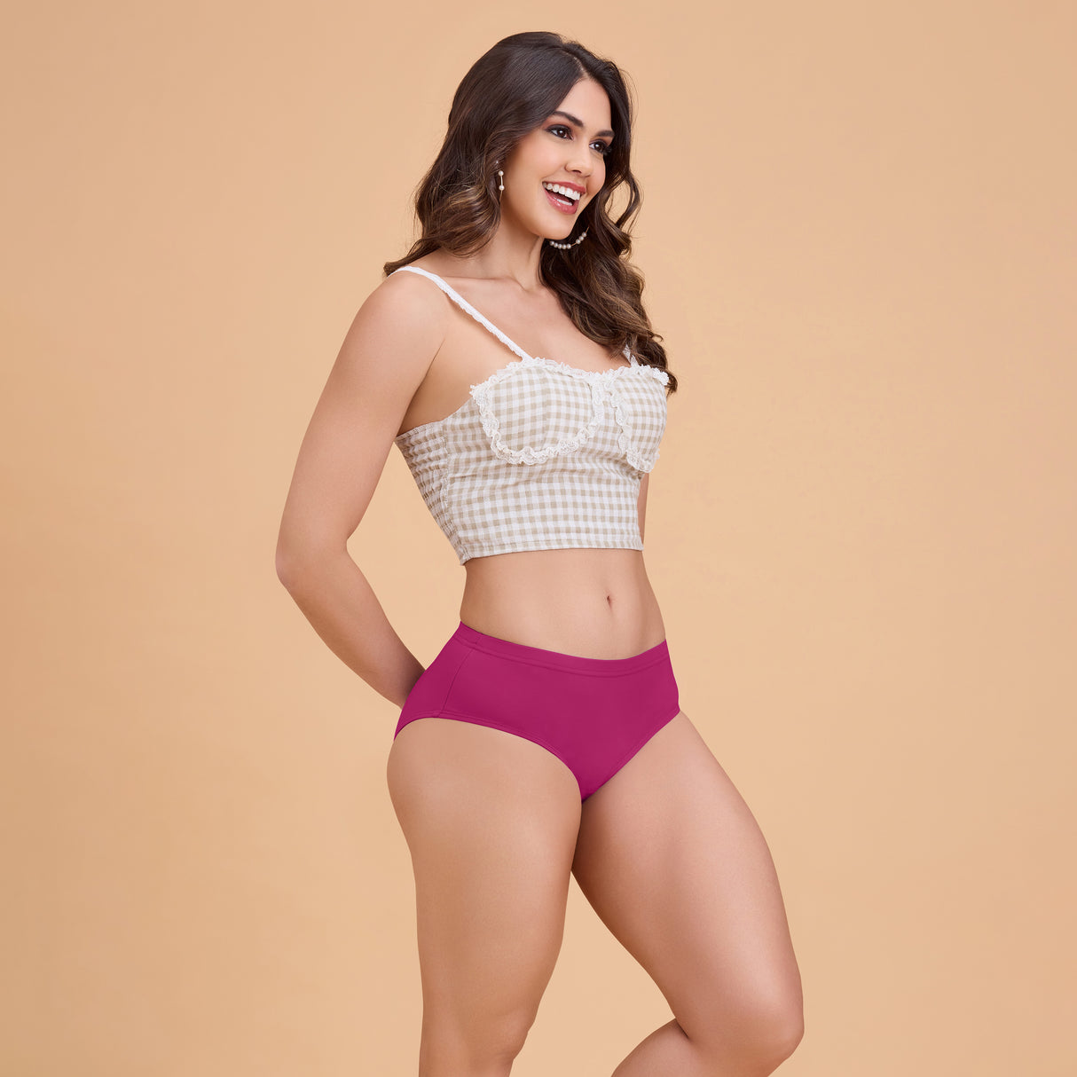 Women’s Plain Hipster Panty–Soft Cotton,Comfort & Everyday Fit PQ5042-2PC