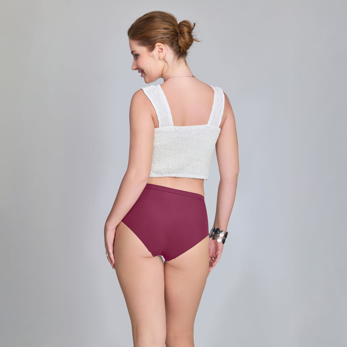 Plain Seamless Panty for Women – Soft,Stretchable & Invisible Comfort Innerwear PQ5033-2pc