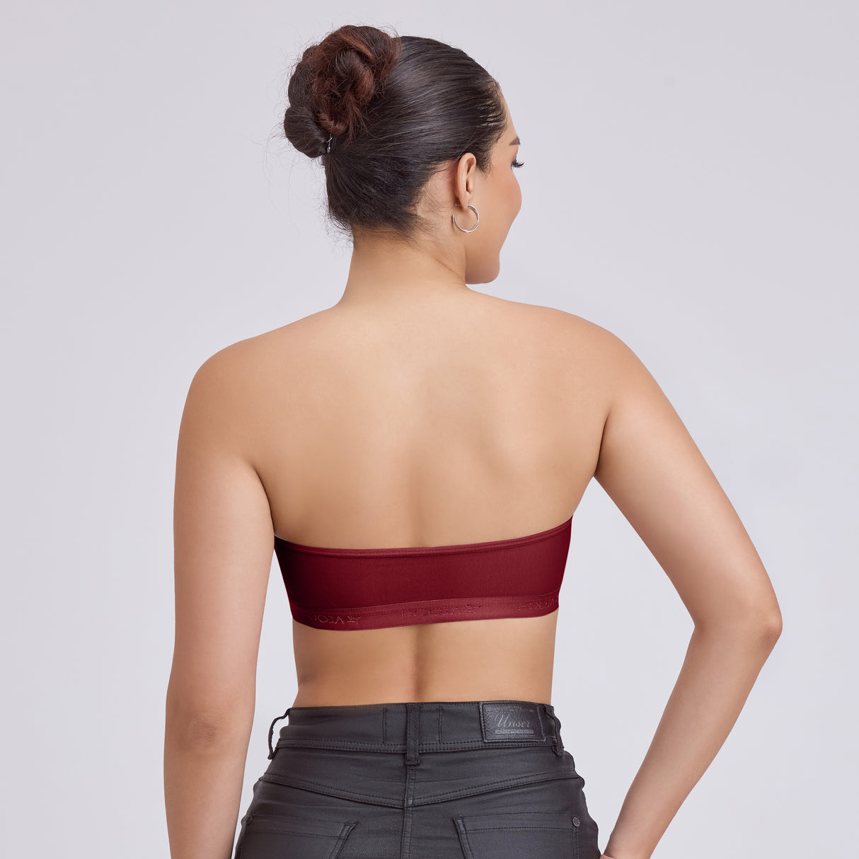 Seamless Strapless Tube Bra – Wireless Padded Bandeau for Women TQ0001