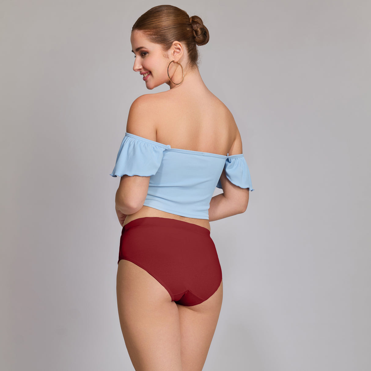 Ultra-Soft Plain Cotton Panty for Women Breathable Stretchable Innerwear for All-Day Wear PQ5023-3PC