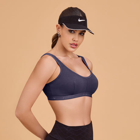 Non-Padded Sports Bra for Women | Wire-Free, Stretchable & Comfortable Fit SQ1011