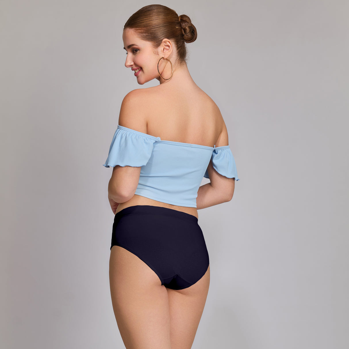 Ultra-Soft Plain Cotton Panty for Women Breathable Stretchable Innerwear for All-Day Wear PQ5023-3PC