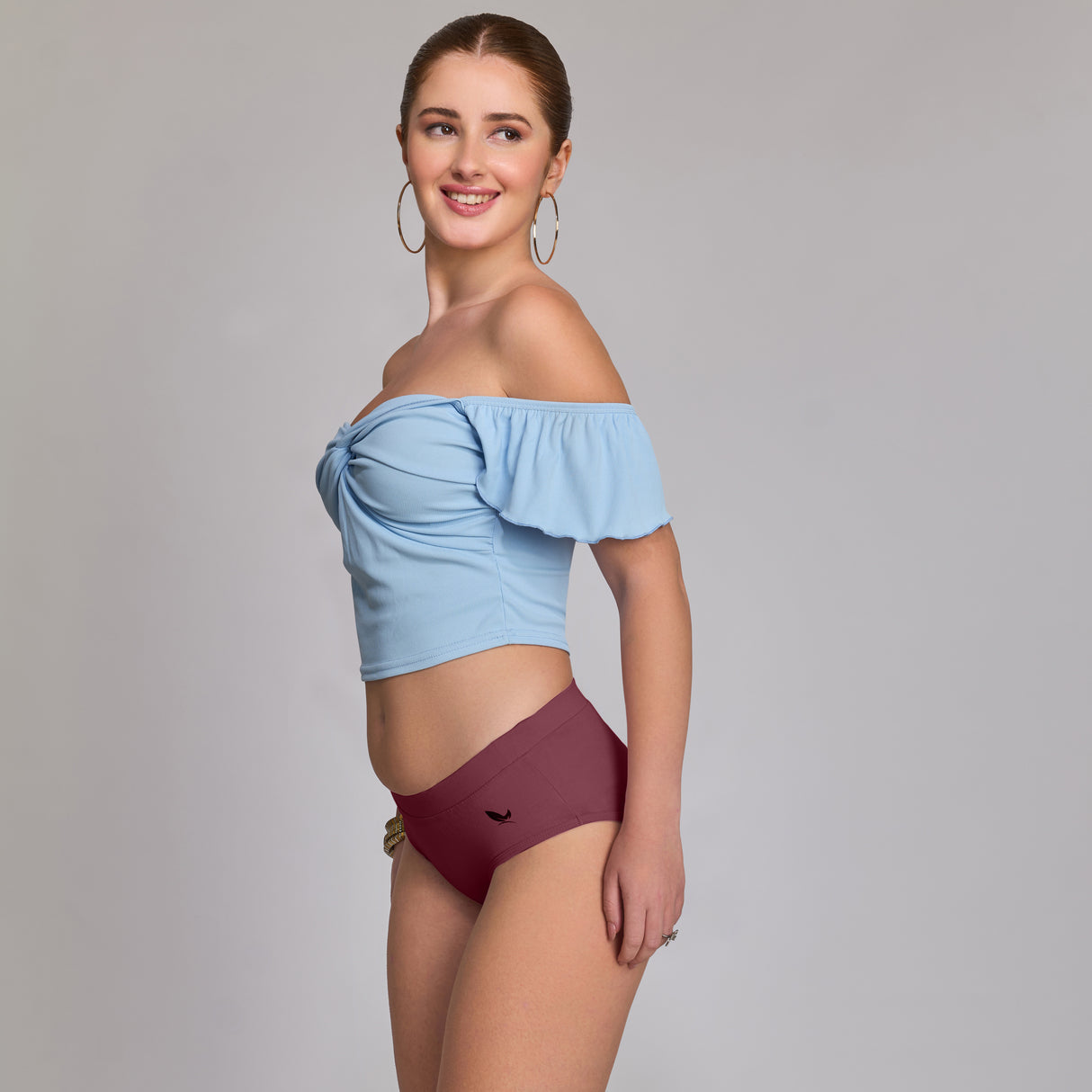 Ultra-Soft Plain Cotton Panty for Women Breathable Stretchable Innerwear for All-Day Wear PQ5023-2PC