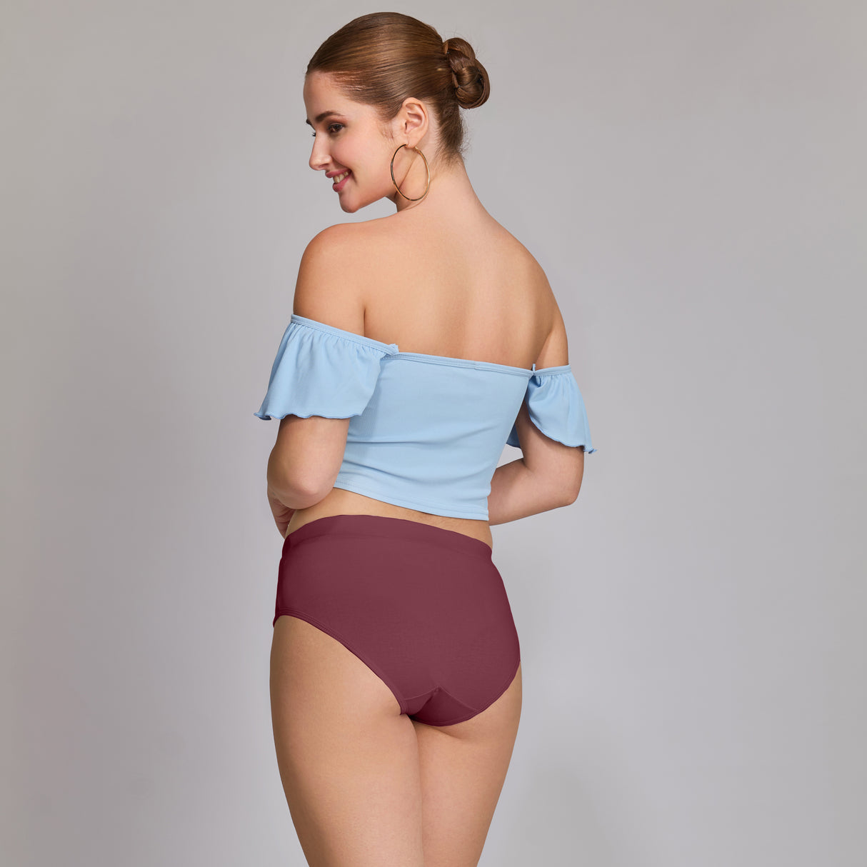 Ultra-Soft Plain Cotton Panty for Women Breathable Stretchable Innerwear for All-Day Wear PQ5023-2PC