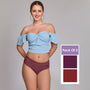 Ultra-Soft Plain Cotton Panty for Women Breathable Stretchable Innerwear for All-Day Wear PQ5023-3PC