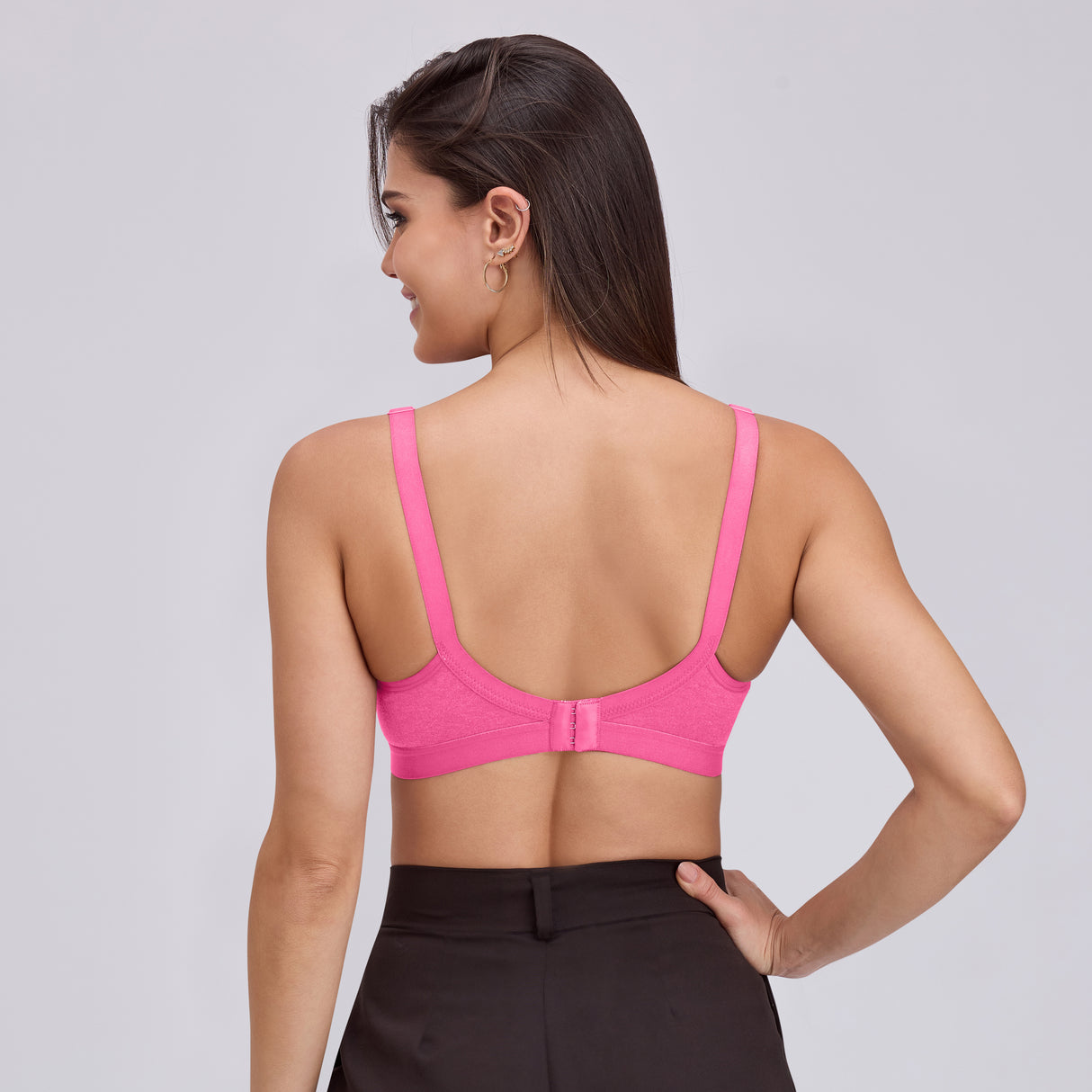 Full Coverage D Cup Bra D Non Padded, Wire-Free Comfort Support- BQ2099