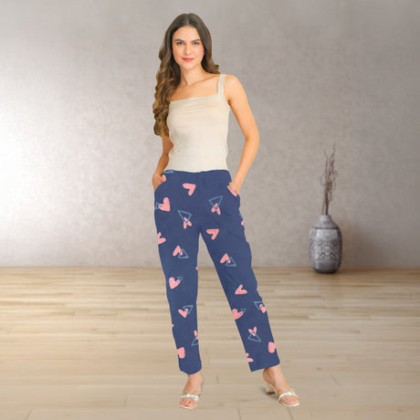 Women's Cotton Printed Pyjamas – Soft, Breathable & Stylish Nightwear PJ0001