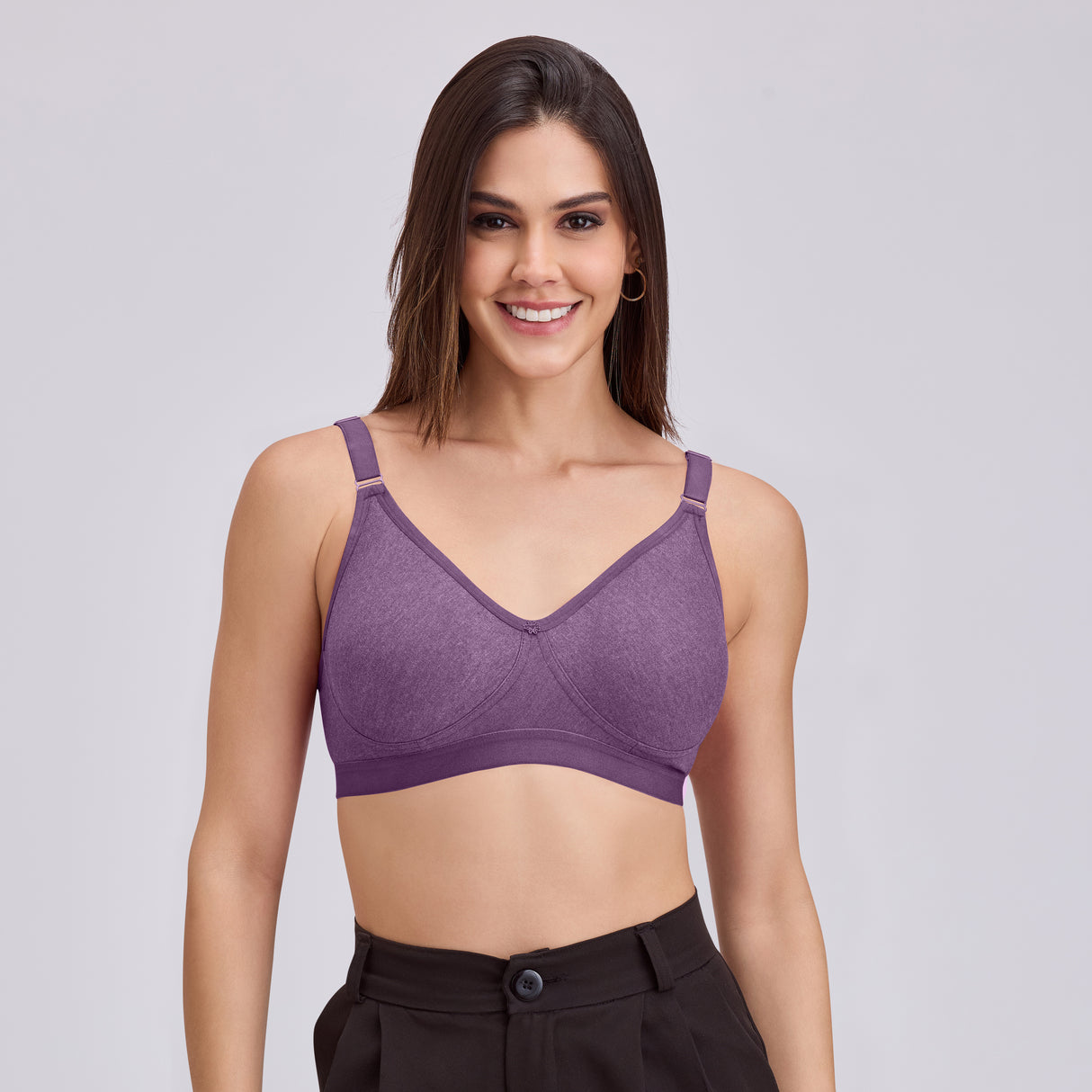 Full Coverage D Cup Bra D Non Padded, Wire-Free Comfort Support- BQ2099