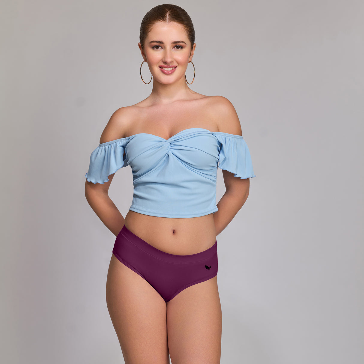 Ultra-Soft Plain Cotton Panty for Women Breathable Stretchable Innerwear for All-Day Wear PQ5023-3PC