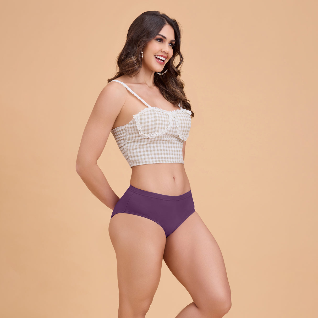 Women’s Plain Hipster Panty–Soft Cotton,Comfort & Everyday Fit PQ5042-2PC