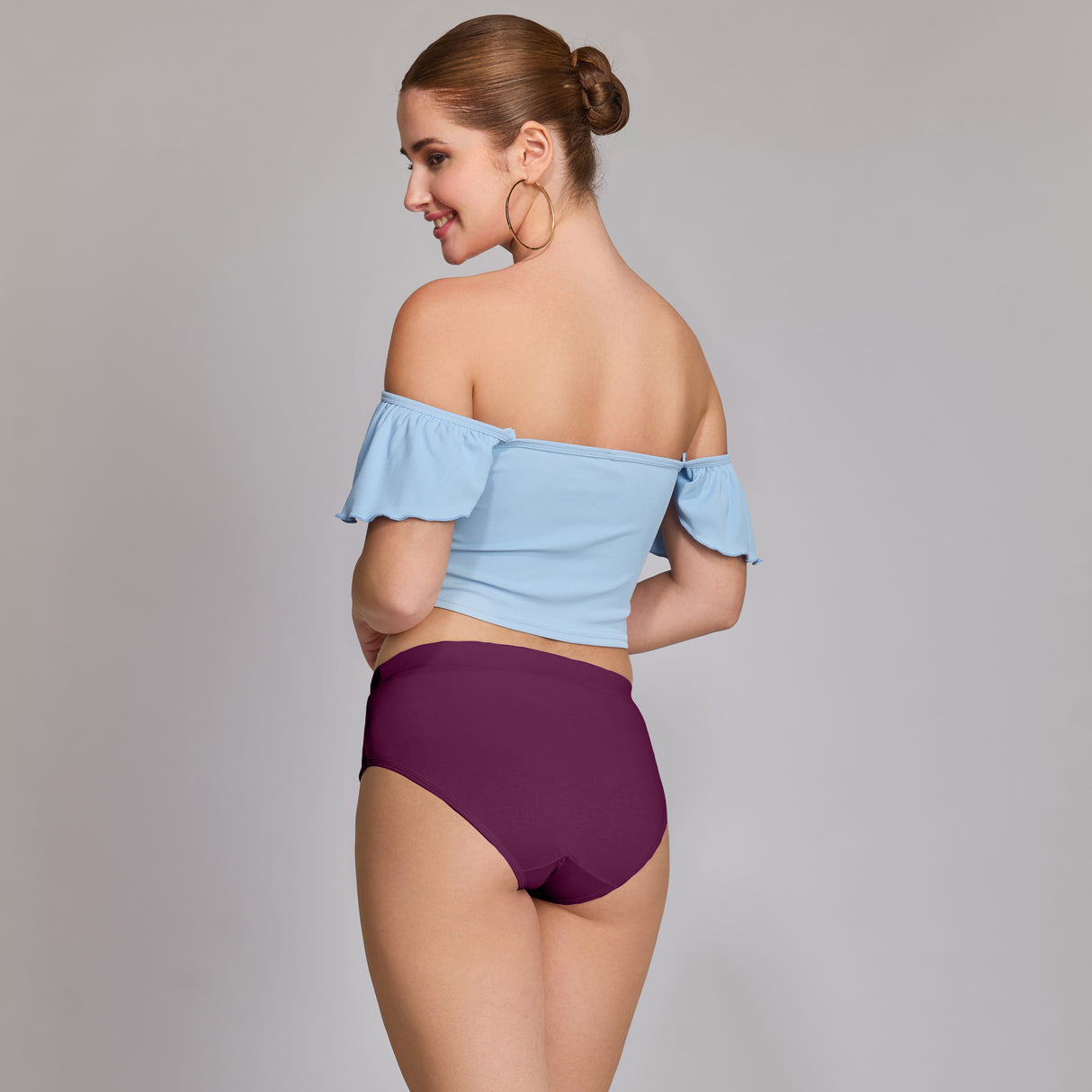 Ultra-Soft Plain Cotton Panty for Women Breathable Stretchable Innerwear for All-Day Wear PQ5023-3PC