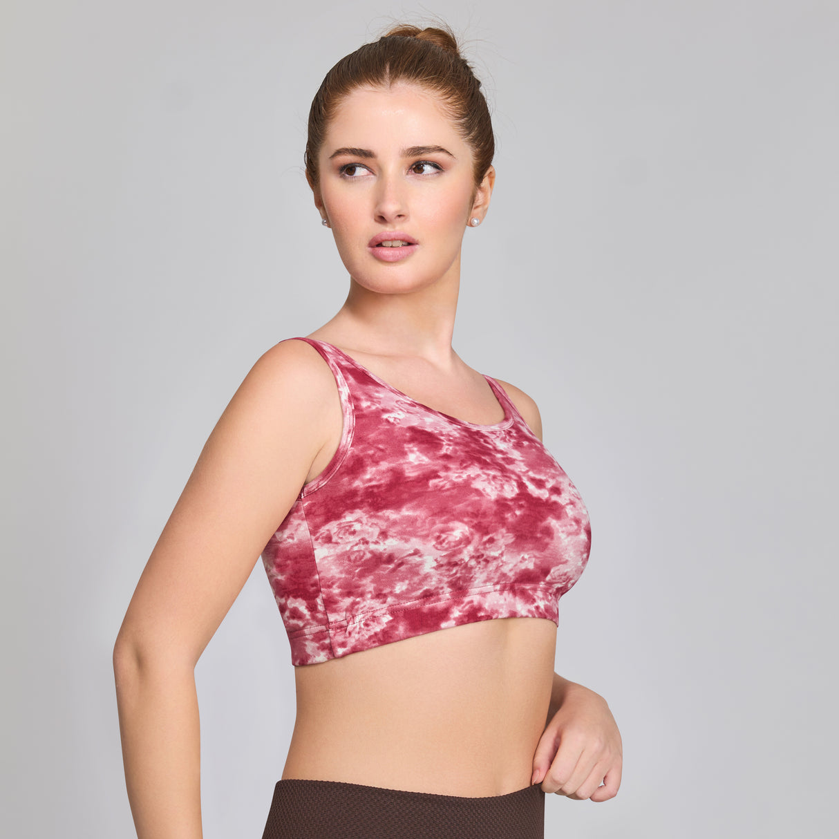 Trendy Printed Sports Bra|Breathable,Stretchable Activewear for Women SQ1038