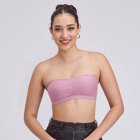 Seamless Strapless Tube Bra – Wireless Padded Bandeau for Women TQ0001