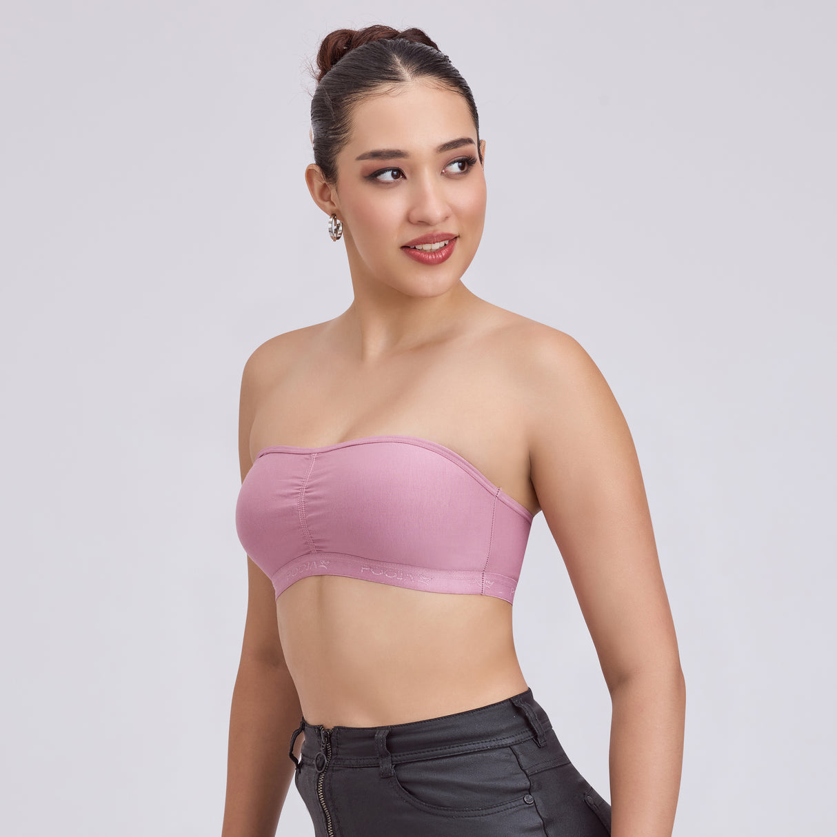 Seamless Strapless Tube Bra – Wireless Padded Bandeau for Women TQ0001