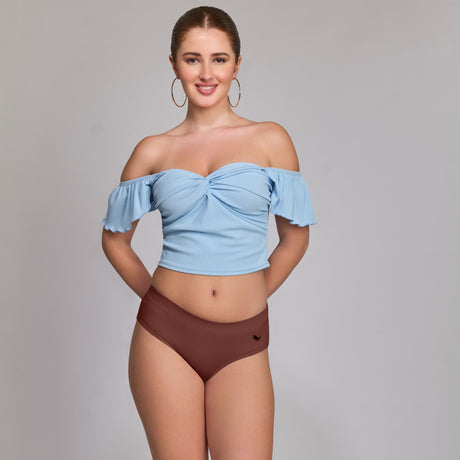 Ultra-Soft Plain Cotton Panty for Women Breathable Stretchable Innerwear for All-Day Wear PQ5023-3PC