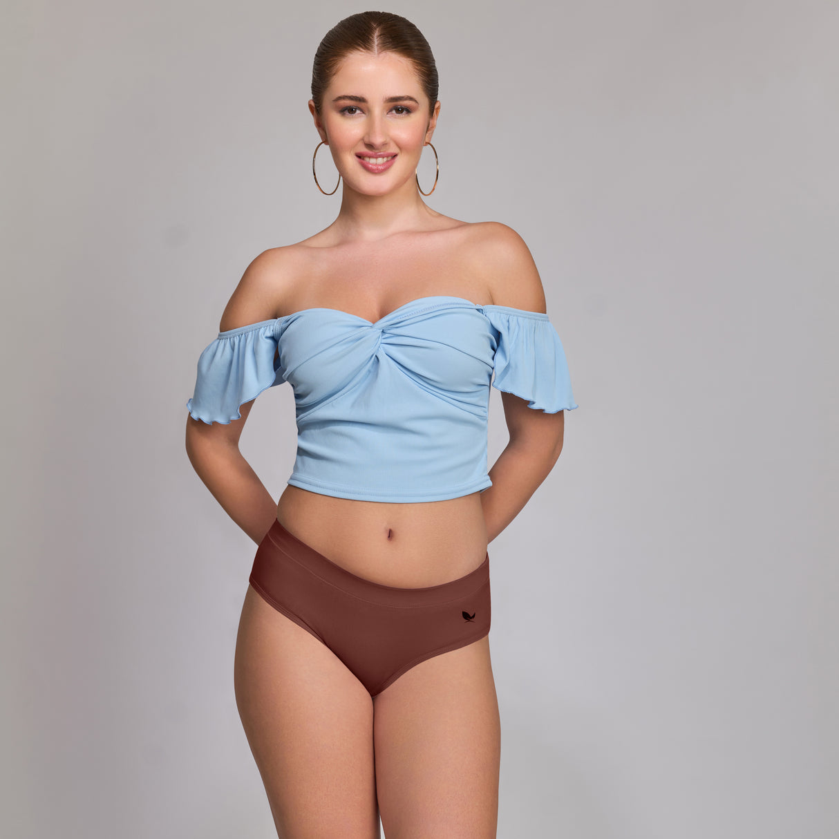 Ultra-Soft Plain Cotton Panty for Women Breathable Stretchable Innerwear for All-Day Wear PQ5023-2PC