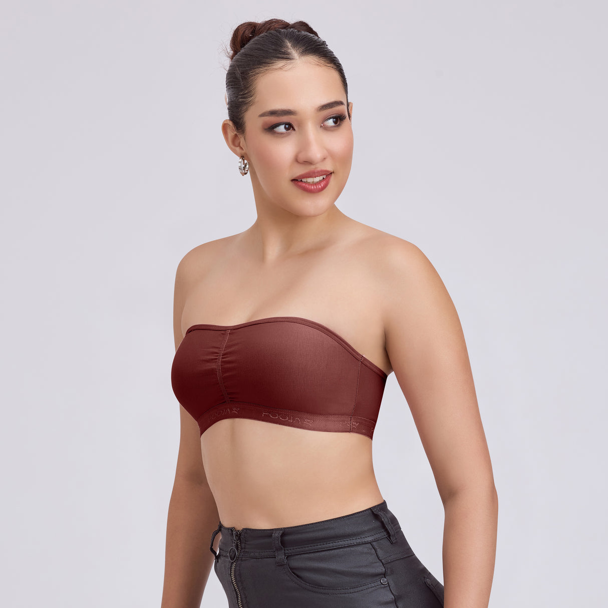 Seamless Strapless Tube Bra – Wireless Padded Bandeau for Women TQ0001