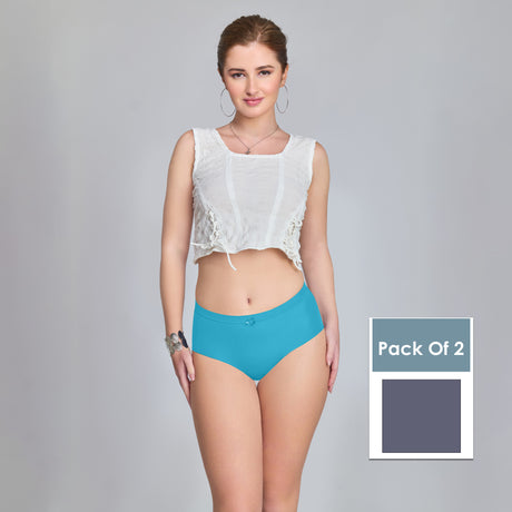 Plain Seamless Panty for Women – Soft,Stretchable & Invisible Comfort Innerwear PQ5033-2pc