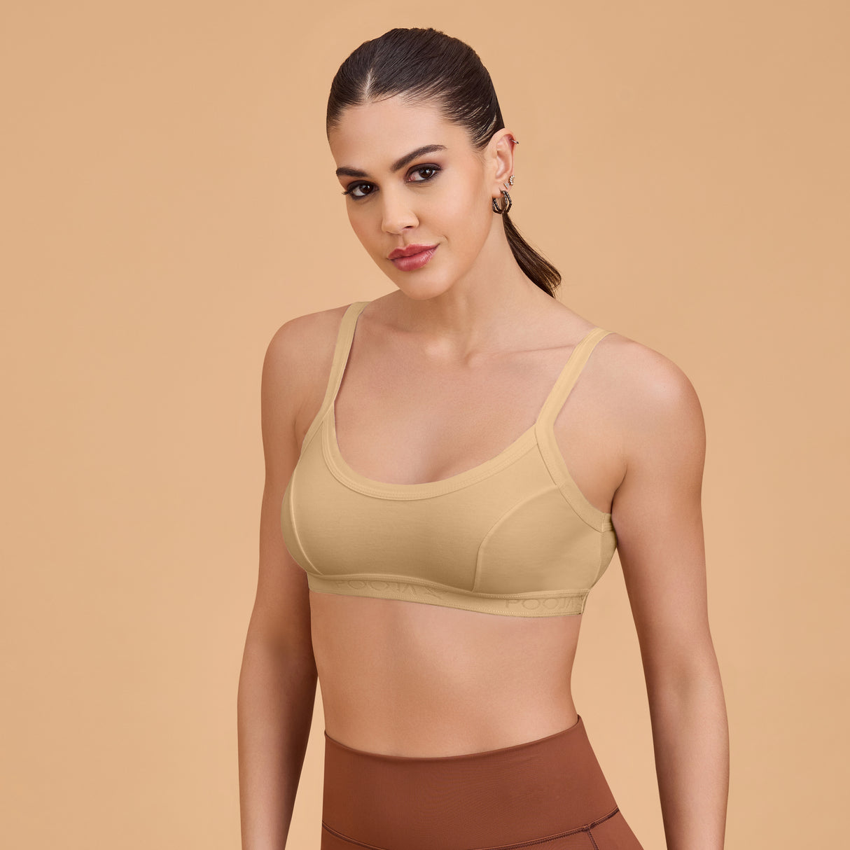 Women’s Non-Padded Seam Sports Bra|Soft Stretch Fit SQ1008_BL