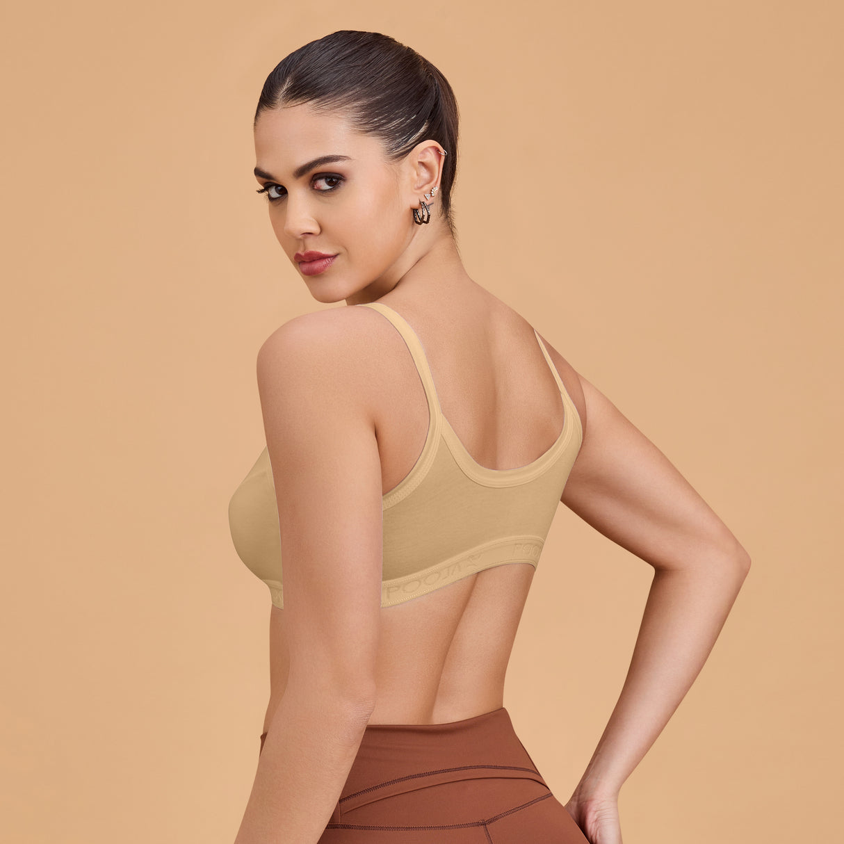 Women’s Non-Padded Seam Sports Bra|Soft Stretch Fit SQ1008_BL