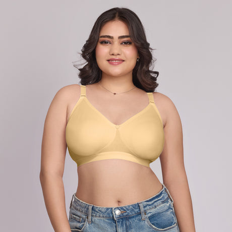 Full Coverage D Cup Bra – Supportive, Comfortable & Wireless | Plus Size Bra for Everyday Wear MQ3033