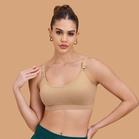 Seamless Breathable,Supportive,and Wire-Free Full Coverage Easy to Slip on Sports SQ1033