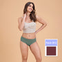 Women’s Plain Hipster Panty–Soft Cotton,Comfort & Everyday Fit PQ5042-2PC